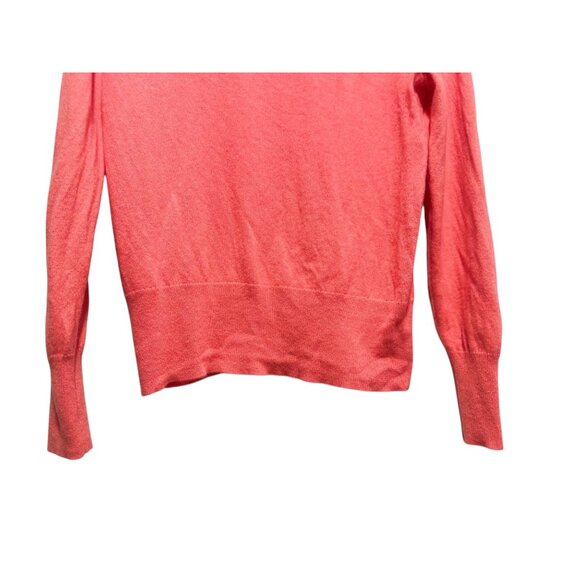 J.Crew 100% Cashmere Crewneck Sweater Women Small Orange Knit Tennis Preppy Fall - Picture 6 of 11
